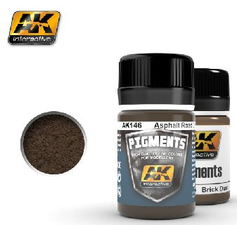 Black Forest® Hobby Supply Co AK Interactive 146 Asphalt Road Dirt Dry Pigment 35ml Bottle — Glues, Paints, Tools > AK
