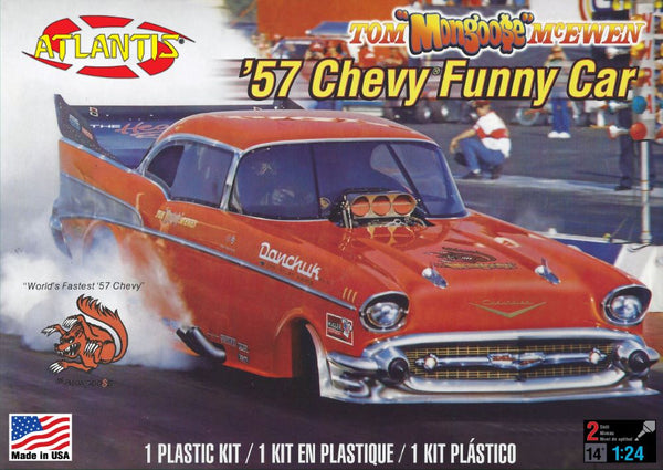 Black Forest® Hobby Supply Co Atlantis Models 7172 1/24 Tom Mongoose McEwen 1957 Chevy Funny Car (formerly Rev — Sci-Fi &