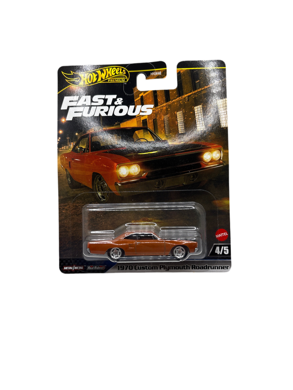 Hot Wheels 1970 Custom Plymouth Roadrunner Diecast Orange