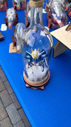 CCHobbyFun Gundam Rising Freedom Starship in a Bottle