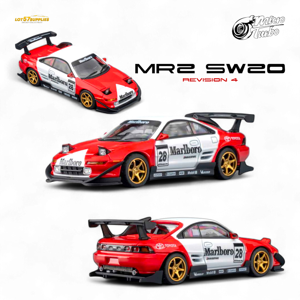 (Pre-Order) MicroTurbo Toyota MR2 Marlboro Livery 1:64