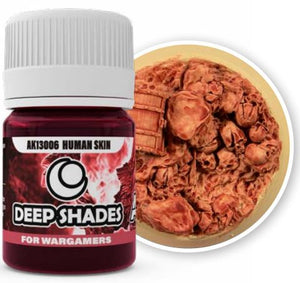 Black Forest® Hobby Supply Co AK Interactive 13006 Deep Shades for Wargamers: Human Skin Acrylic 30ml Bottle — Paints,