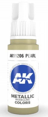 Black Forest® Hobby Supply Co AK Interactive 11206 Pearl Metallic 3G Acrylic Paint 17ml Bottle — Glues, Paints, Tools > AK