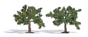 Black Forest® Hobby Supply Co Busch 6849 All Scale Trees with Fruit -- 2-15/16" 7.5cm Tall pkg(2) — All Scale Scenery > Busch