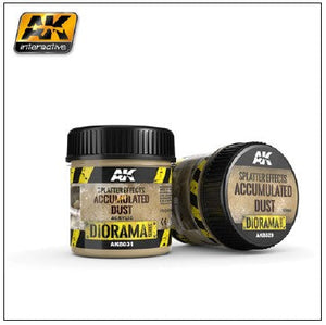 Black Forest® Hobby Supply Co AK Interactive 8031 Diorama Series: Splatter Effects Accumulated Dust Acrylic 10 — Glues,