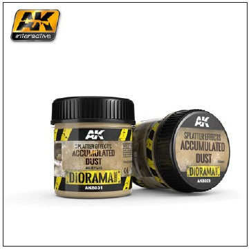 Black Forest® Hobby Supply Co AK Interactive 8031 Diorama Series: Splatter Effects Accumulated Dust Acrylic 10 — Glues,