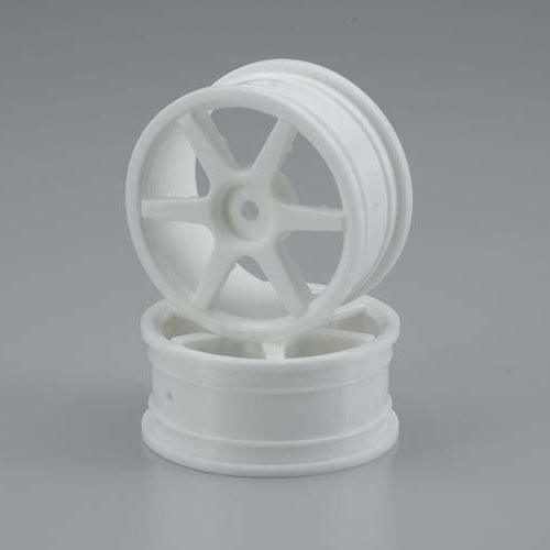 KYOSHO VZH001W Wheel 6-Spoke White 24mm (2) TF-5 Stallion / TF-5  / EP FAZER