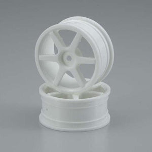 KYOSHO VZH001W Wheel 6-Spoke White 24mm (2) TF-5 Stallion / TF-5  / EP FAZER