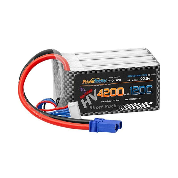 Powerhobby 6S 22.8V 4200mah 120C GRAPHENE + HV Lipo Battery w EC5 Plug