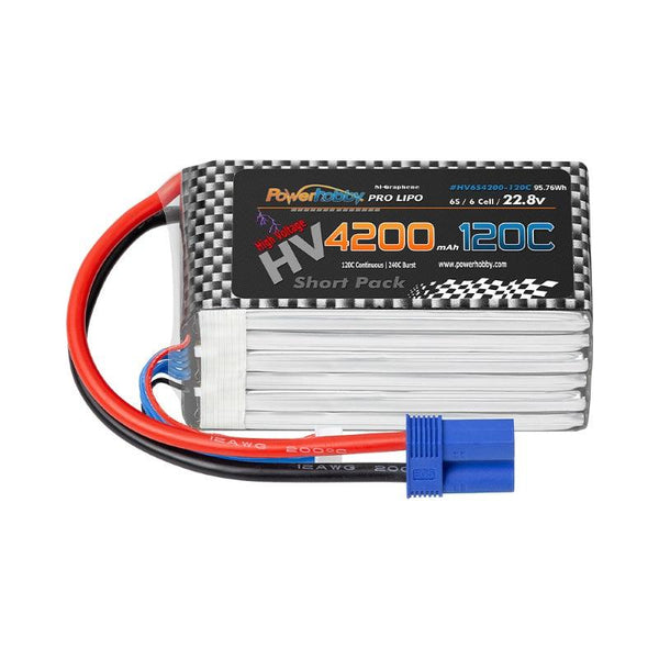 Powerhobby 6S 22.8V 4200mah 120C GRAPHENE + HV Lipo Battery w EC5 Plug