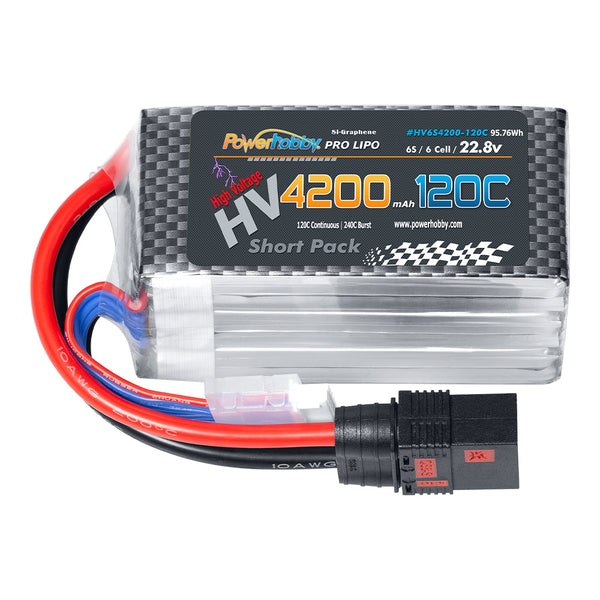 Powerhobby 6S 22.8V 4200mah 120C GRAPHENE + HV Lipo Battery w QS8 Plug