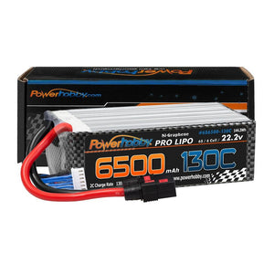 Powerhobby 6S 22.2V 6500mah 130C GRAPHENE Lipo Battery w QS8 Plug 8AWG Wire