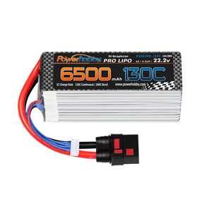 Powerhobby 6S 22.2V 6500mah 130C GRAPHENE Lipo Battery w QS8 Plug 8AWG Wire