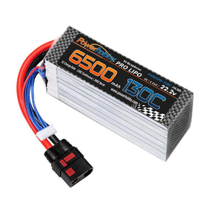 Powerhobby 6S 22.2V 6500mah 130C GRAPHENE Lipo Battery w QS8 Plug 8AWG Wire