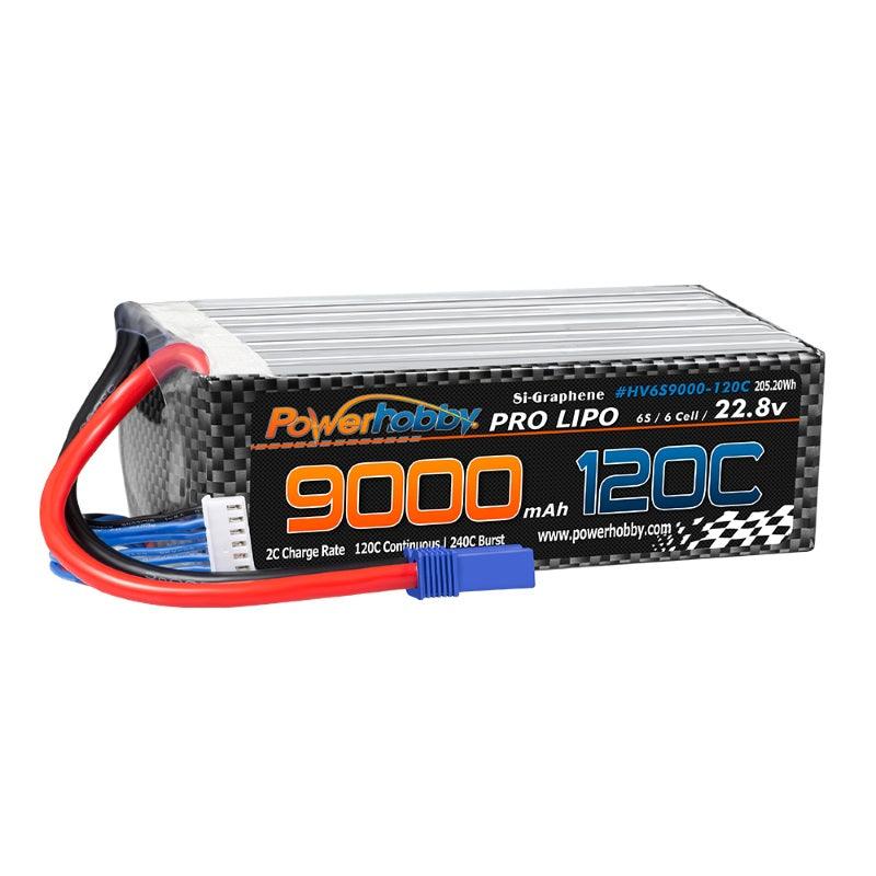 Powerhobby 6S 22.8V 9000mah 120C GRAPHENE + HV Lipo Battery w EC5 Plug