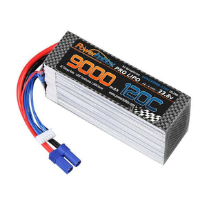 Powerhobby 6S 22.8V 9000mah 120C GRAPHENE + HV Lipo Battery w EC5 Plug