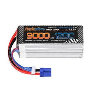 Powerhobby 6S 22.8V 9000mah 120C GRAPHENE + HV Lipo Battery w EC5 Plug