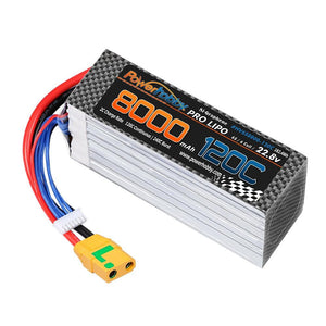 Powerhobby 6S 22.8V 8000mah 120C GRAPHENE + HV Lipo Battery w XT90 Plug