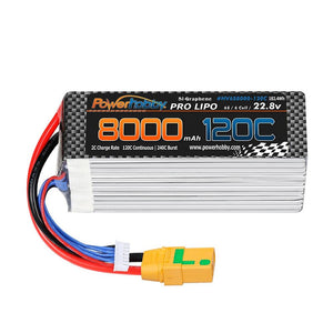 Powerhobby 6S 22.8V 8000mah 120C GRAPHENE + HV Lipo Battery w XT90 Plug