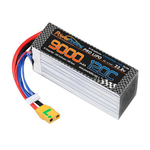 Powerhobby 6S 22.8V 9000mah 120C GRAPHENE + HV Lipo Battery w XT90 Plug