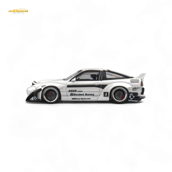 MicroTurbo Custom 180SX - Pandem Rocket Bunny White 1:64