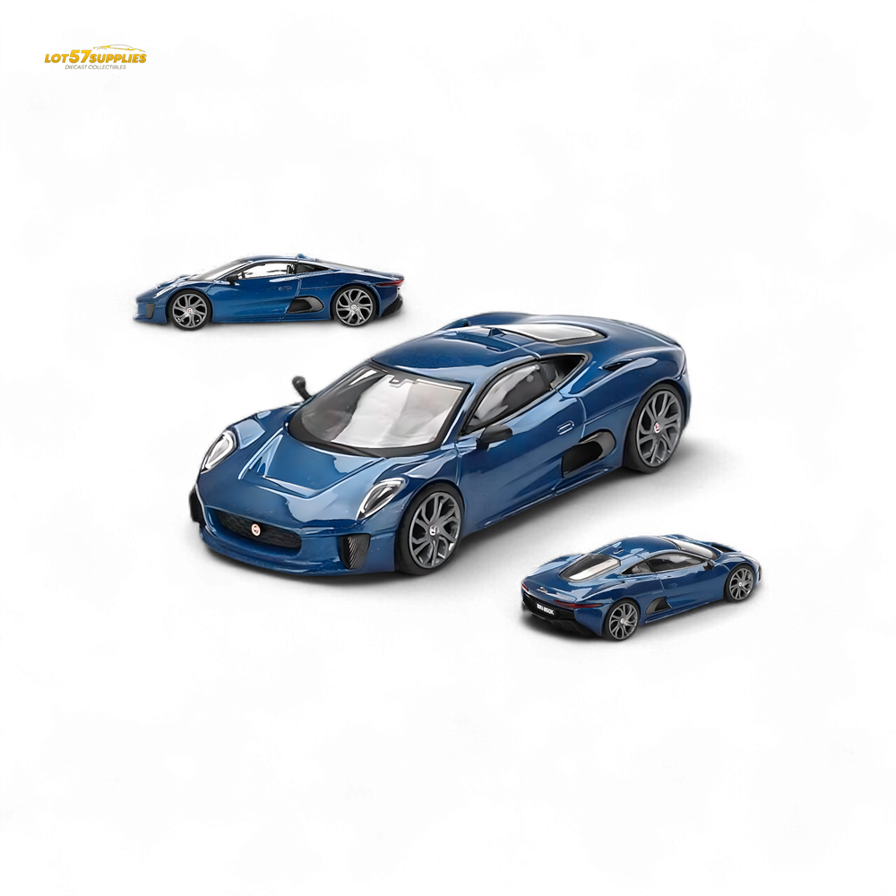 Mini-GT Jaguar C-X75 Blue #884 1:64 MGT00884