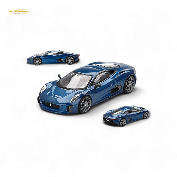 Mini-GT Jaguar C-X75 Blue #884 1:64 MGT00884