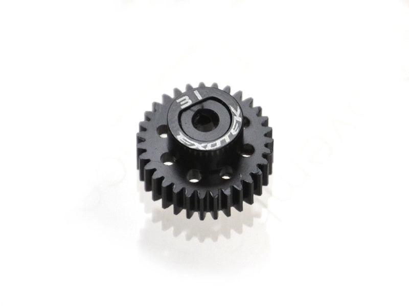 PowerHobby Exotek Racing 1772 Flite 31T 48P Pinion, Black Pom w/ Alloy Collar