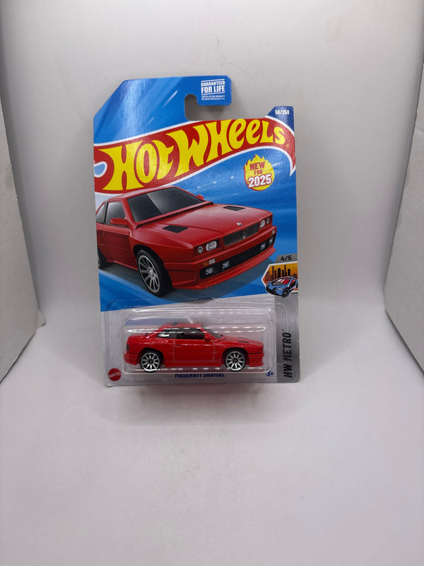 Hot Wheels Maserati Shamal Diecast red