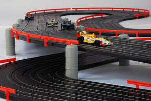 AFX 4 Lane Super International MegaG+ Ho Slot Car Race Set Mega G+ AFX21018