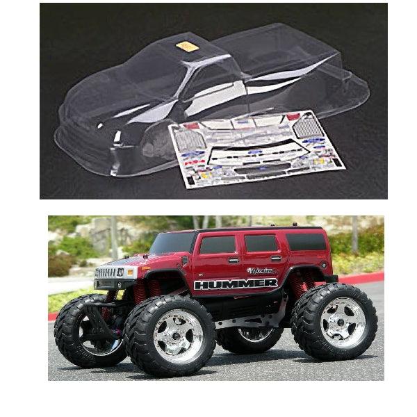 HPI Racing 7165 Hummer H2 Clear Body 200mm Wheely King 4x4 / E-Savage