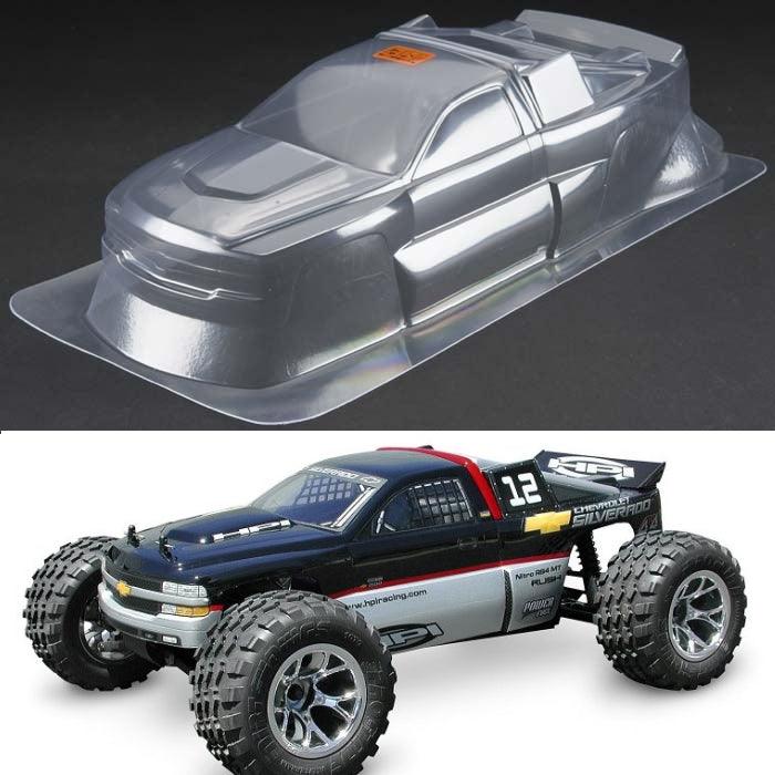 HPI Racing 7172 Chevy Silverado Clear Body Nitro E-Firestorm / MT2 / 10T Flux