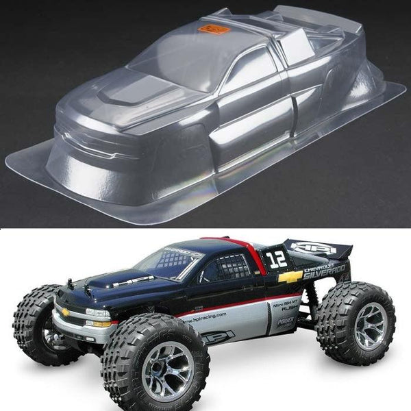 HPI Racing 7172 Chevy Silverado Clear Body Nitro E-Firestorm / MT2 / 10T Flux