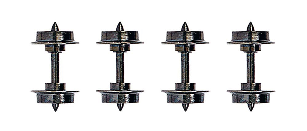 Busch 12299 HOn2 Scale Feldbahn Metal Wheelsets, pkg(4)