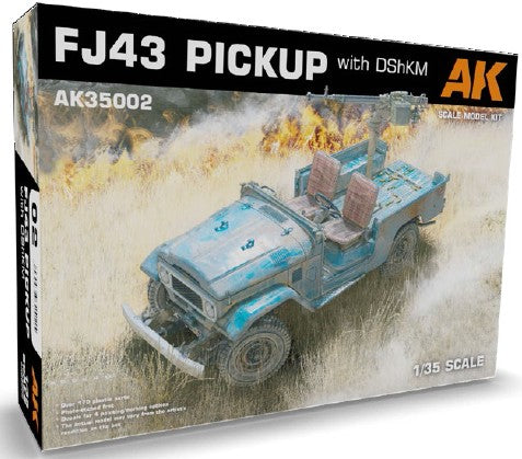 Black Forest® Hobby Supply Co AK Interactive 35002 1/35 FJ43 Pickup Truck w/DShKM Gun (Plastic Kit) — Paints, Tools,