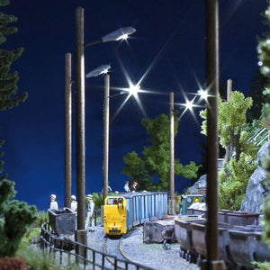 Black Forest® Hobby Supply Co Busch 4154 HO Scale Street Lamp on Wooden Pole — HO Scale Lighting > Busch