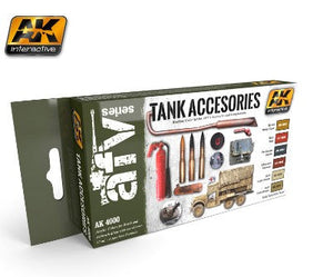 Black Forest® Hobby Supply Co AK Interactive 4000 AFV Series: Tank Accessories Acrylic Paint Set (6 Colors) 17 — Glues,