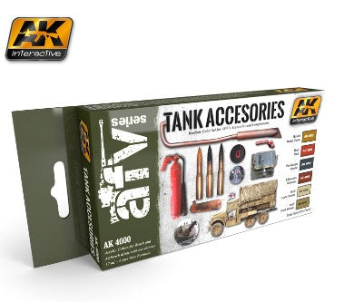 Black Forest® Hobby Supply Co AK Interactive 4000 AFV Series: Tank Accessories Acrylic Paint Set (6 Colors) 17 — Glues,