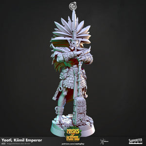Yaotl, Kiimil Emperor – Aztec Warrior Miniature