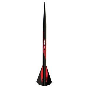 Black and Red model rocket