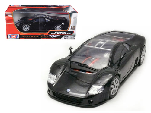 Volkswagen Nardo W12 Show Car Black 1/18 Diecast Model Car by Motormax — physical