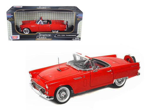 1956 Ford Thunderbird Red 1/18 Diecast Model Car by Motormax — physical