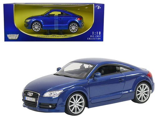2007 Audi TT Blue 1/18 Diecast Car Model by Motormax — physical
