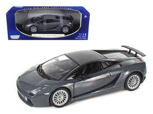 Lamborghini Gallardo Superleggera Grey 1/18 Diecast Model Car by Motormax — physical