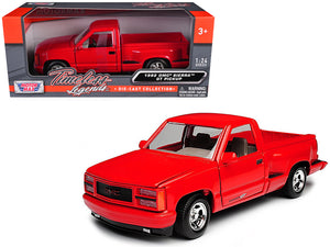 1992 GMC Sierra GT Red Pickup Truck 1/24 Diecast Model by Motormax — physical