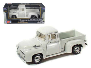1956 Ford F-100 Pickup Truck White 1/24 Diecast Model Car by Motormax — physical