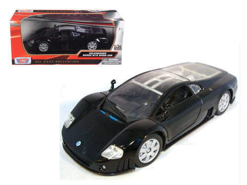 Volkswagen Nardo W12 Show Car Black 1/24 Diecast Model Car by Motormax — physical