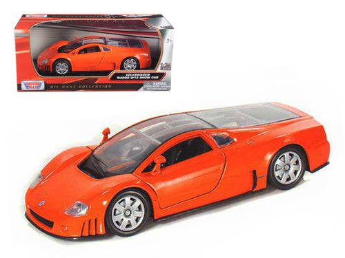Volkswagen Nardo W12 Orange 1/24 Diecast Car Model by Motormax — physical