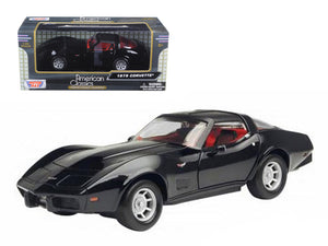 1979 Chevrolet Corvette Black 1/24 Diecast Car Model by Motormax — physical