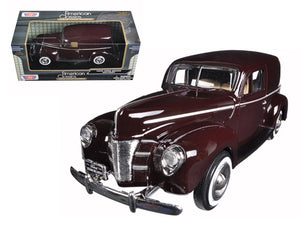 1940 Ford Sedan Delivery Brown 1/24 Diecast Model Car by Motormax — physical